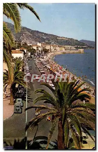 Cartes postales Les Sites Merveilleux De La Cote D&#39Azur Menton Alpes Maritimes Vue Generale Sur La Promenode