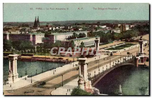 Cartes postales Paris Le Pont Alexandre III