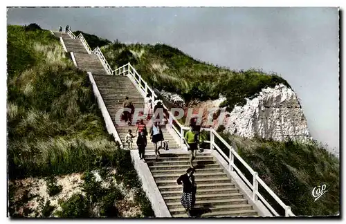 Ansichtskarte AK Le Treport Les Escaliers conduisant aux Falaises