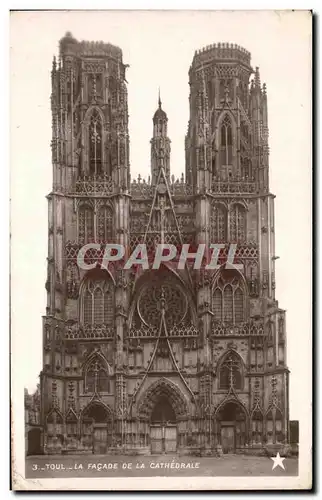 Cartes postales Toul La Facade De La Cathedrale