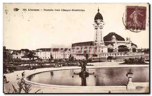 Ansichtskarte AK Limoges Nouvelle Gare Limoges Benedictins