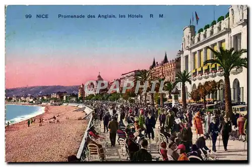 Cartes postales Nice Promenade des Anglais les Hotels