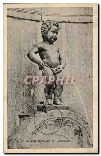 Cartes postales Bruxelles Manneken Pis Brussels