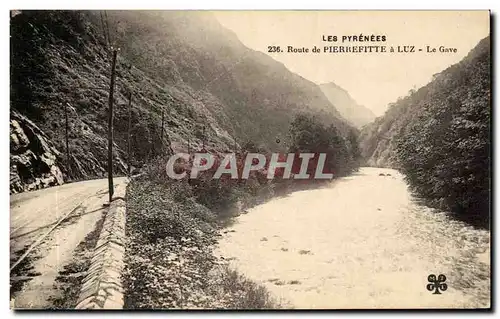 Ansichtskarte AK Les Pyrenees Route De Pierrefitte A Luz Le Gave