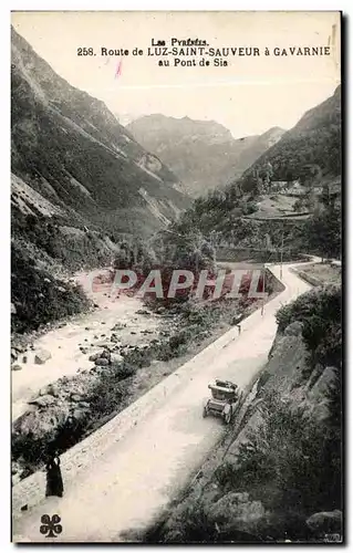 Cartes postales Les Pyrenees Route De Luz Saint Sauveur Gavarnie Au Pont De Sia