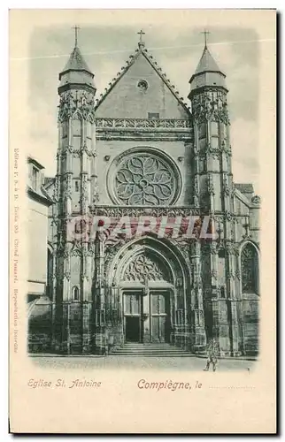 Cartes postales Compiegne Eglise St Anloine