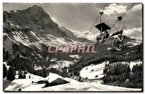 Cartes postales Grindelwald Station Bort Mit First Bahn Und Eiger