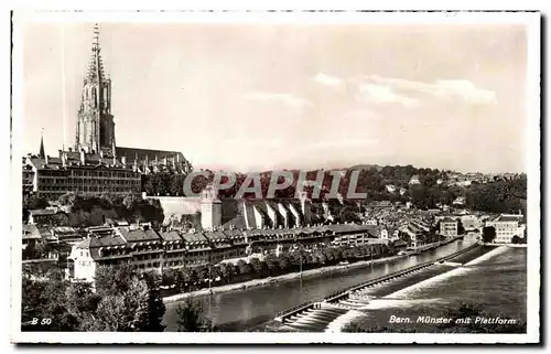 Cartes postales Bern Munster mit Plattform