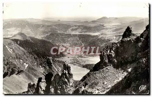 Ansichtskarte AK L&#39Auvergne Vue prise du Sancy vers Le Mont Dore