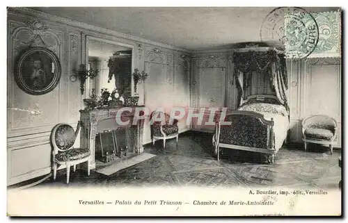 Ansichtskarte AK Versailles Palais Du Petit Trianon Chambre De Marie Antoinette