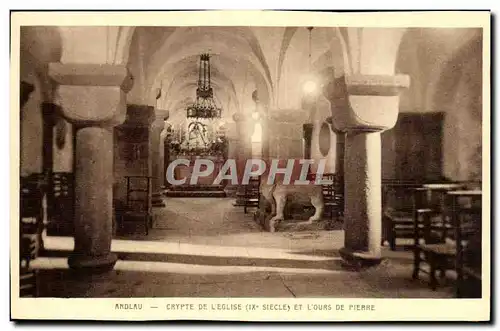 Cartes postales Andlau Crypte De L'eglise Et L'ours De Pierre