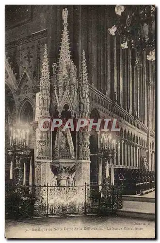 Cartes postales Basrlique De Notre Dame De La Delivrande La Statue Miraculeuse