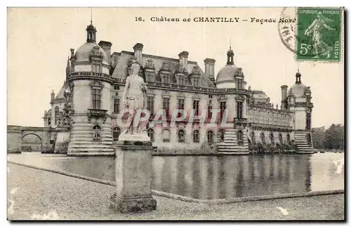 Cartes postales Chateau De Chantilly Facade Nord