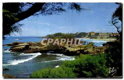 Cartes postales Biarritz Le Rocher Du Basta