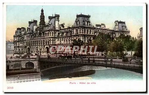 Cartes postales Paris Hotel De Ville