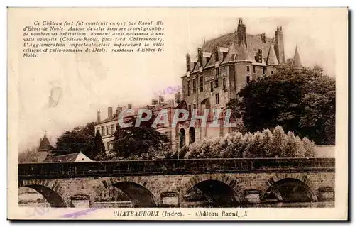 Cartes postales Chateauroux Chateau Raoul