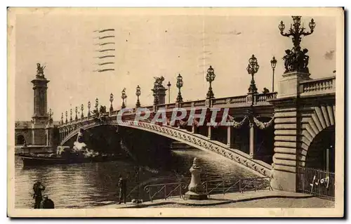 Ansichtskarte AK Paris En Flanant Pont Alexandre III