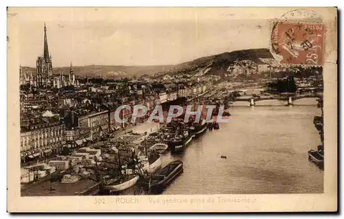 Cartes postales Rouen Vue generale prise du Transbordeur