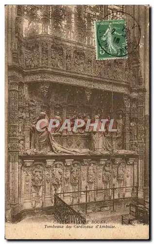 Cartes postales Rouen Tombeaux Des Cardinaux D&#39Amboise