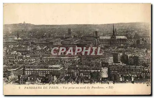 Ansichtskarte AK Panorama De Paris Vue Prise Au Nord Du Pantheon