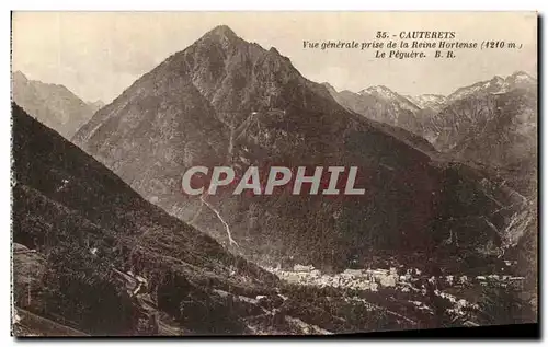 Cartes postales Cauterets Vue Generale Prise De La Reine Hortense Le Peguere