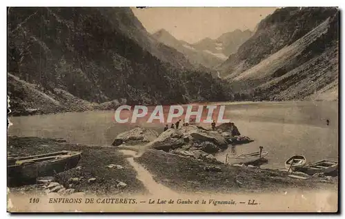 Cartes postales Environs De Cauterets Le Lac de Gaube et le Vignemale