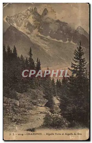 Cartes postales Chamonix Aiguille Verte et Aiguille du Dru