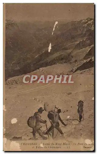 Ansichtskarte AK Chamonix Massif du Mont Blanc le Petit et Vallee de Chamonix Alpinisme