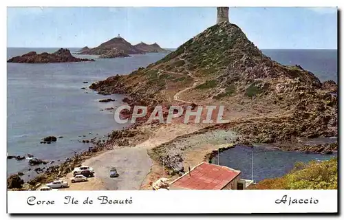 Moderne Karte Corse ile de Beaute Ajaccio Les iles Sanguinaires