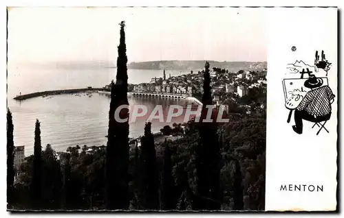 Cartes postales Menton Vue generale prise de Garavan