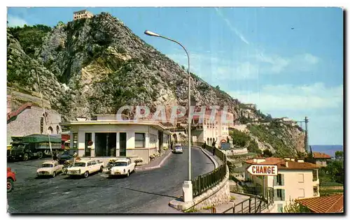 Moderne Karte Les Sites Merveilleux de la Cote D&#39Azur Menton La Frontiere Franco italienne