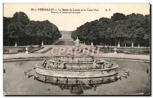 Ansichtskarte AK Versailles Le Bassin de latone et le Tapis Vert