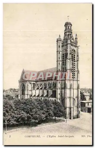 Cartes postales Compiegne L&#39Eglise Saint Jacques