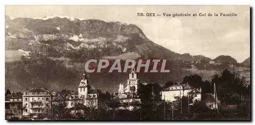 Cartes postales Gex Vue Generale et Col de la Faucille
