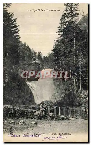 Cartes postales Les Pyrenees Illustrees Cauterets Cascade du Cerisey