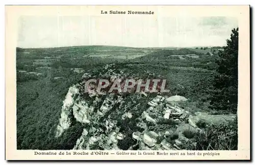 Ansichtskarte AK Domaine de la Roche d&#39Oetre Gouter sur la Grand Roche servi au bord du precipice