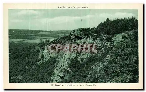 Cartes postales Roche d&#39Oetre Vue d&#39ensemble Suisse Normande