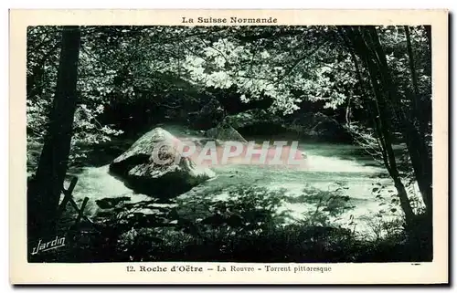 Ansichtskarte AK Roche d&#39Oetre La Rouvre Torrent Pittoresque Suisse Normande