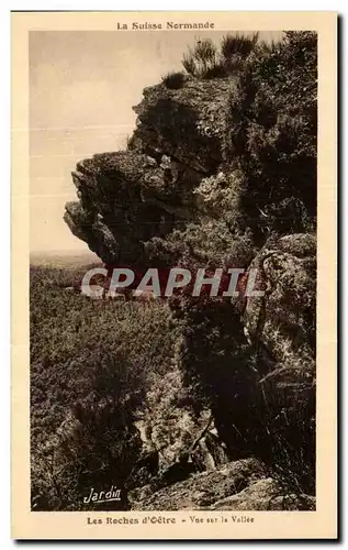 Cartes postales Les Roches d&#39Oetre Vue sur la Vallee Suisse Normande