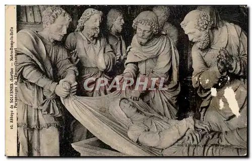 Cartes postales Abbaye De Solesmes Notre Dame La Belle Personnages De l'Ensevelissement