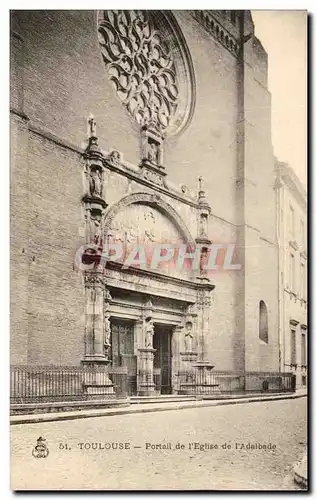 Ansichtskarte AK Toulouse Portail de I&#39 Eglise de I&#39Adalbade