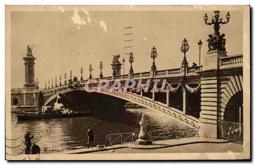 Ansichtskarte AK Paris En Flanant Pont Alexandre III