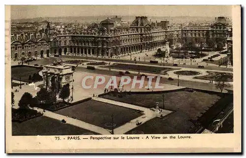 Ansichtskarte AK Paris Perspective sur le Louvre