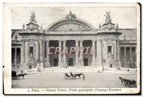 Cartes postales Paris Grand Palais Porte principale