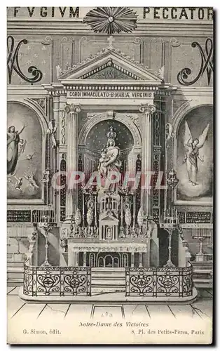 Cartes postales Notre Dame des Victoires Paris