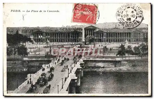 Cartes postales Paris La Place De La Concorde