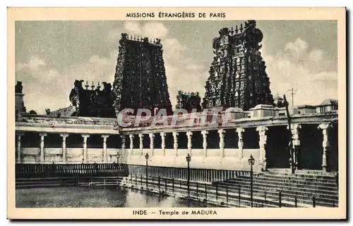 Moderne Karte Missions Etrangeres De Paris Inde Temple de Madura