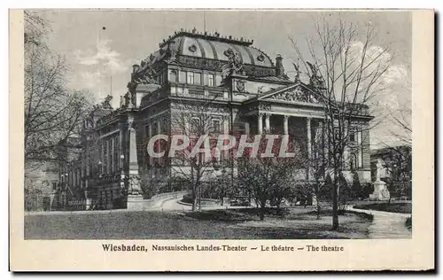 Cartes postales Wiesbaden Nassauisches Landes Theater Le Theatre The Theatre