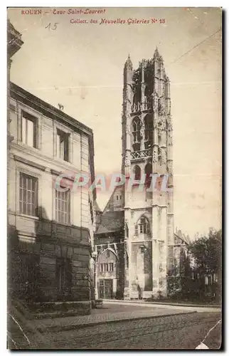 Cartes postales Rouen Tour Saint Laurent