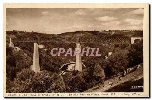 Cartes postales Le Viaduc De Fades Le Plus haut de France